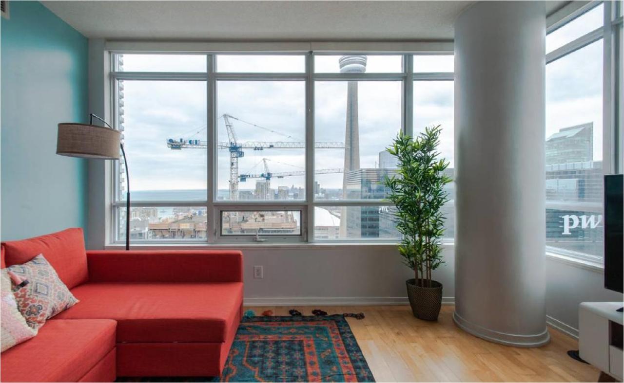 Toronto Downtown Core Two Bedroom Condo With Cn Tower View, Free Parking Exterior foto
